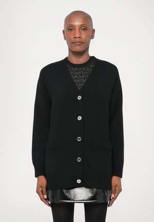 EASY BOXY CARDI - Gilet - black