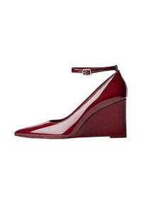 WITH ANKLE STRAP - High heels - red