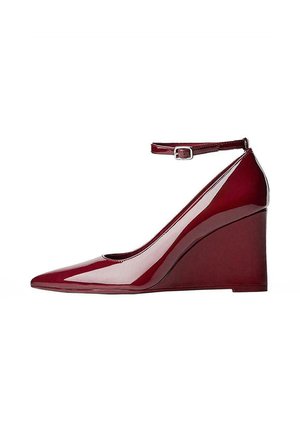 WITH ANKLE STRAP - High heels - red