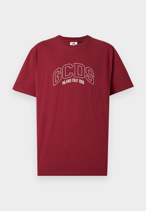 LOGO  - Print T-shirt - bordeaux
