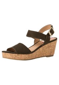 s.Oliver Platform sandals - khaki