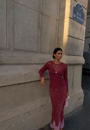 Never Fully Dressed, BURGUNDY DEER - Блуза с дълги ръкави - red