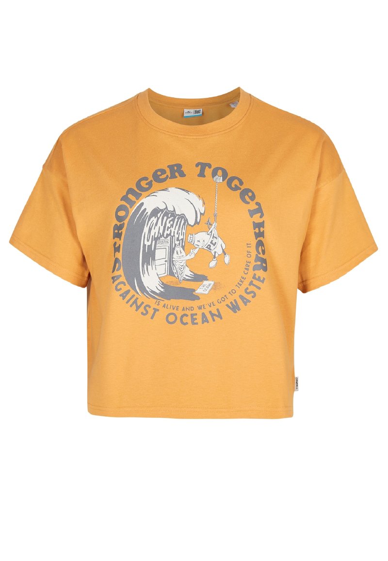 O’Neill T-shirt print geel