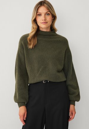 Ellos Collection, JUMPER MIT BALLONÄRMELN - Jumper - green