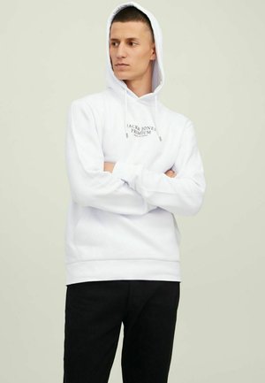 JPRBLUARCHIE HOOD - Jersey con capucha - white