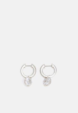 kate spade new york PAVE HUGGIES - Oorbellen - clear/silver-coloured