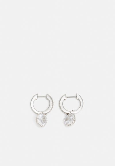 kate spade new york PAVE HUGGIES - Обеци - clear/silver-coloured