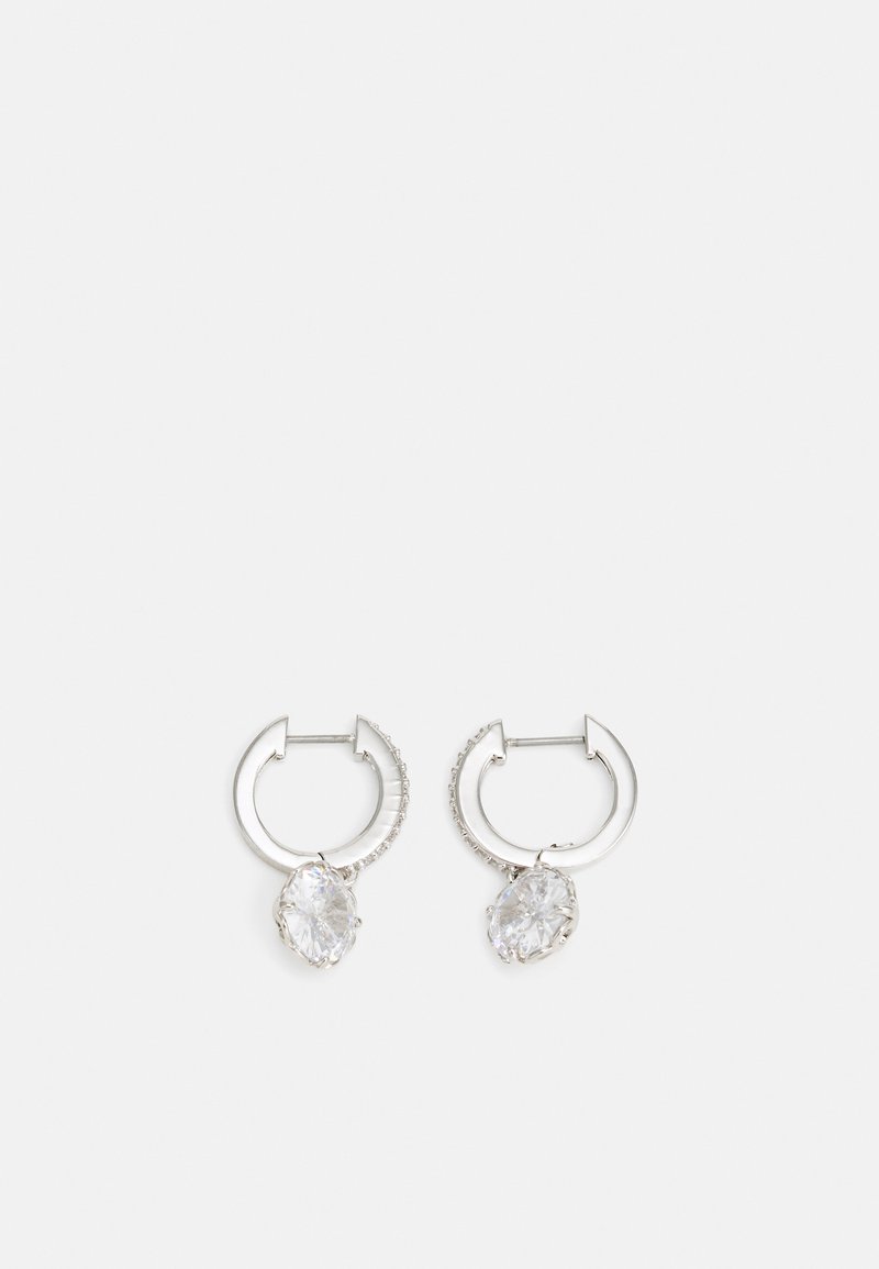 kate spade new york PAVE HUGGIES - Naušnice - clear/silver-coloured