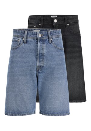 Jack & Jones, TONY ORIGINAL 2 PACK - Shorts vaqueros - blue denim/black denim