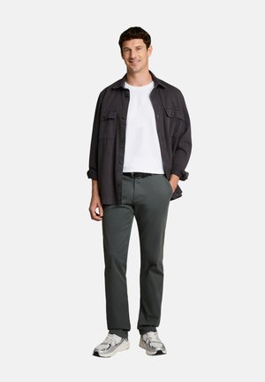 TOM TAILOR, PIQUÉ T-SHIRT - T-shirt basic - white