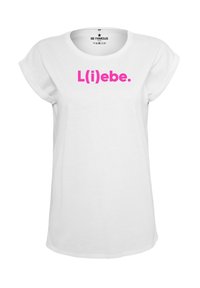 CLASSIC ROLL UP LILIBE - Print T-shirt - white