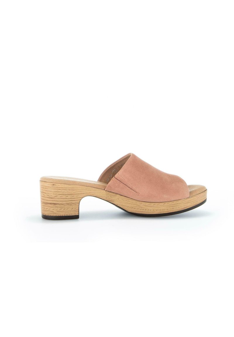 Damen Sneaker | Gabor Comfort Pantolette hoch rose/roségoldfarben - AC37379 Damen Sneaker | Gabor Comfort Pantolette hoch rose/roségoldfarben - AC37379