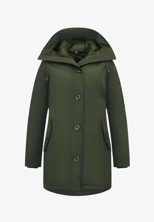 Local Fanatic, WINDDICHTE WINTERJAS PARKA - RDNW - ROOD - 505 - Wintermantel - groen