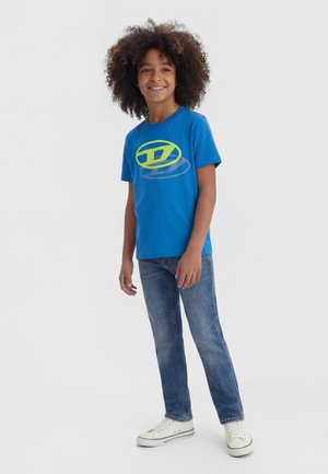 Diesel TVALE OVER UNISEX - Tričko s potlačou - bluette