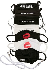 Urban Classics UNISEX FACE 7-PACK - Tygmasker - black white