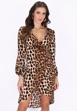 faina Hverdagskjole - brown leo