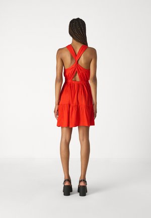 GAP TWIST BACK MINI - Dnevna obleka - hot red