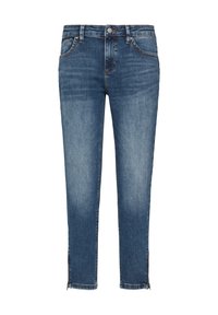 QS SADIE MID RISE ZIPPER AM SAUM SUPERSTRETCH - Jean slim - blau