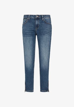 QS SADIE MID RISE ZIPPER AM SAUM SUPERSTRETCH - Slim fit jeans - blau