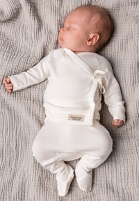 MarMar Copenhagen - BABY TUT WRAP UNISEX - Langærmet T-shirt - gentle white Miniaturebillede 1