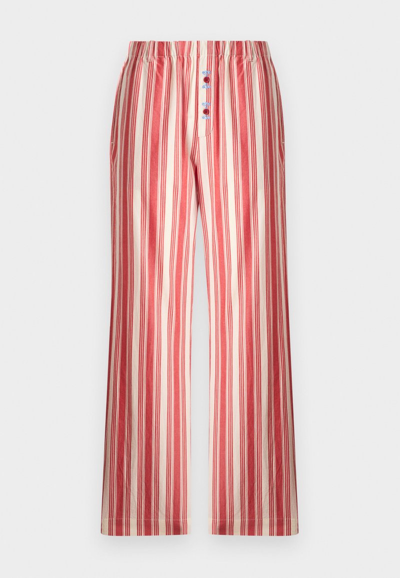 Stine Goya STRIPED EMBROIDERED GATHERED BOXER - Bukse - red/rød ...