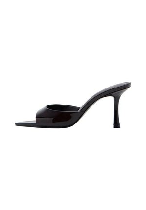 Mules de tacón - burgundy