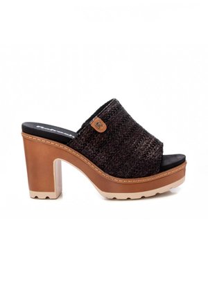 DE TACÓN - Mules de tacón - mottled black