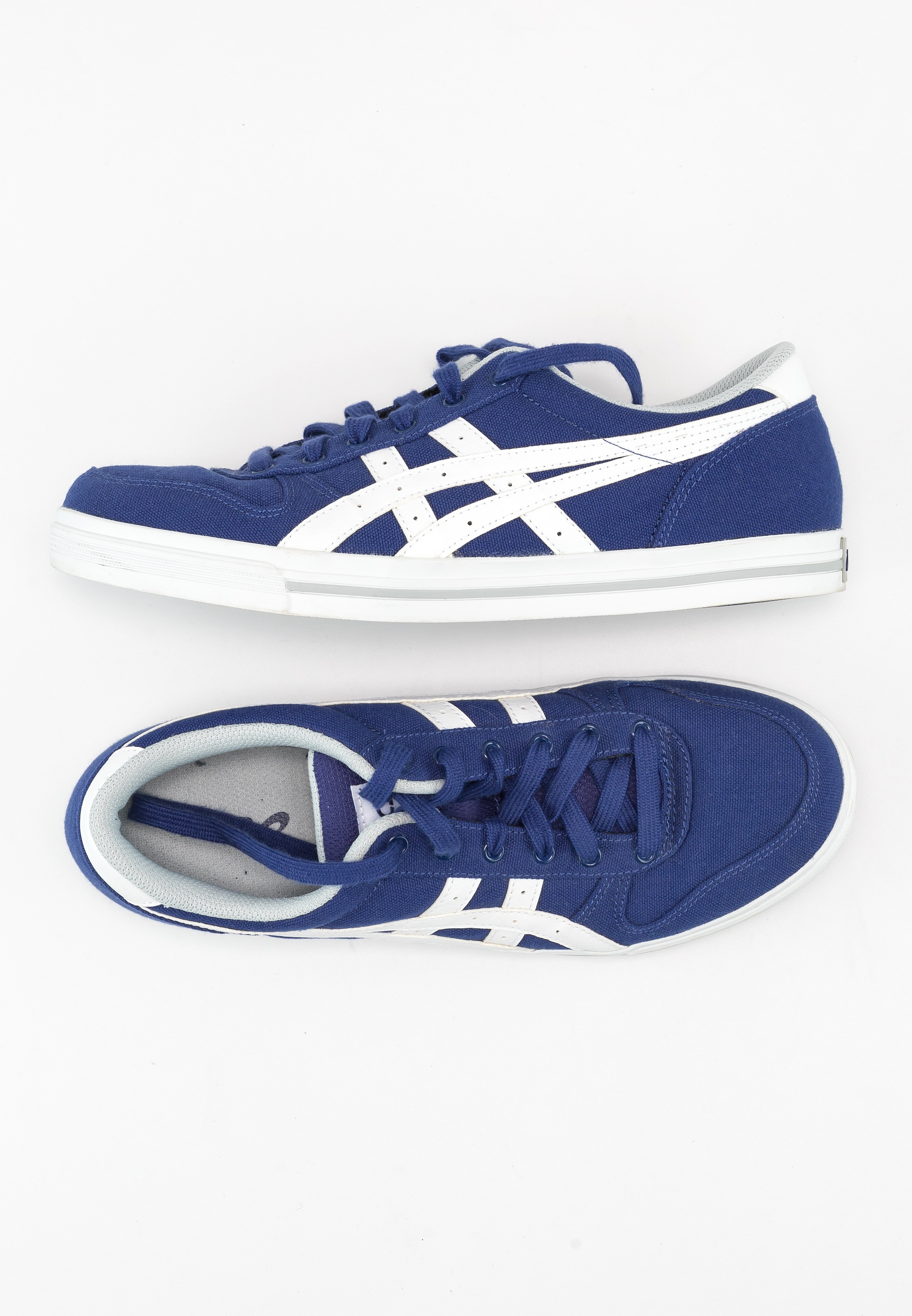 light blue asics trainers