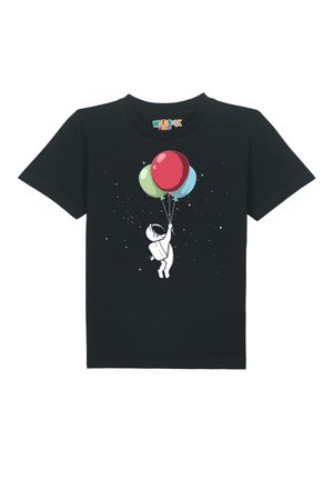 LITTLE BALLOON ASTRONAUT - T-shirt imprimé - black