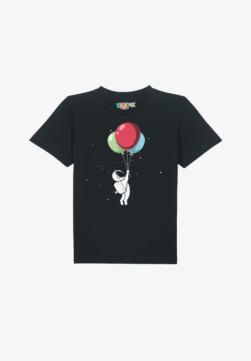 watapparel LITTLE BALLOON ASTRONAUT - T-Shirt print - black