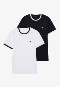 2 PACK - Basic póló - bright white/true black