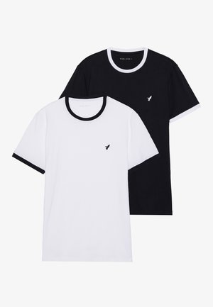 2 PACK - T-Shirt basic - bright white/true black