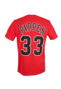 Mitchell & Ness SCOTTIE PIPPEN #33 CHICAGO BULLS RED NBA NAME AND NUMBER  - Camiseta estampada - rot