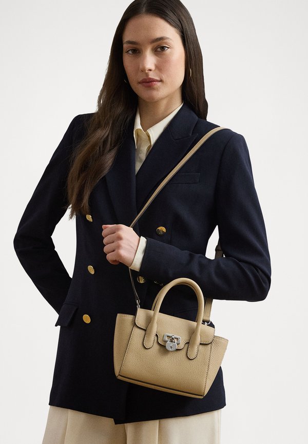 PEBBLED LEATHER SMALL TANNER SATCHEL - Handbag - sand dune3