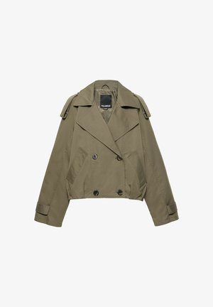 PULL&BEAR, SHORT BALLOON - TRENCH COAT - Veste légère - khaki