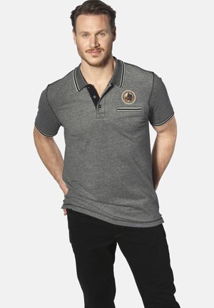 RIGHER - Poloshirt - schwarz melange