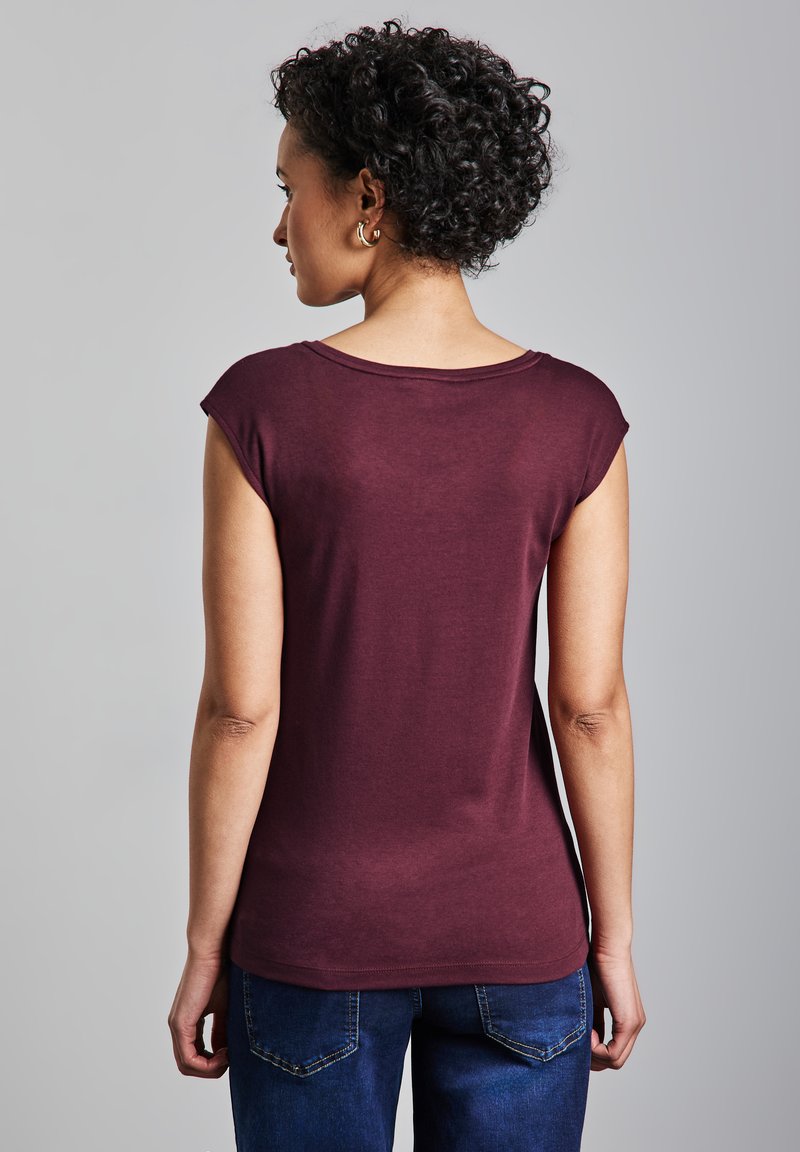 Street One MIT KNOPFDETAIL - T-shirt basic - rot