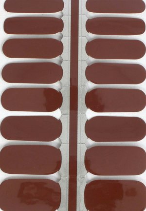 VARGU LAUED NAGELFOLIEN SOLID BROWN - Nail stickers - mocha shake