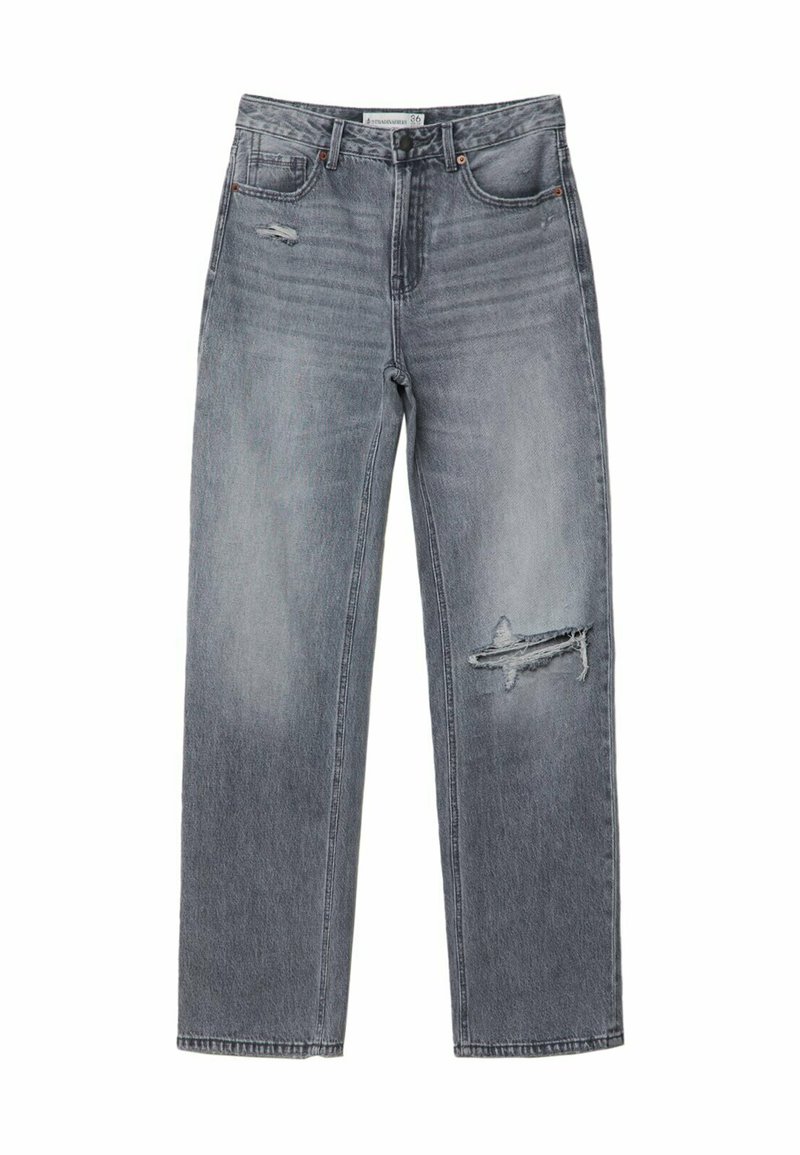 Stradivarius Relaxed fit jeans grijs