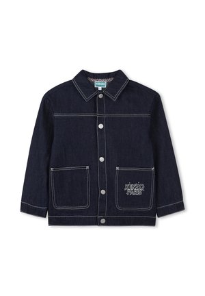 MET DRUKKNOOPSLUITING - Denim jacket - denim brut