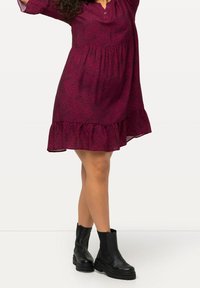 Ulla Popken Denní šaty - dark red