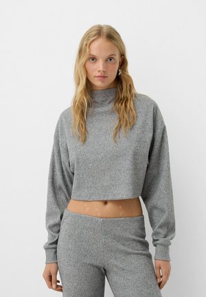 MOCK-NECK - Jumper - grey