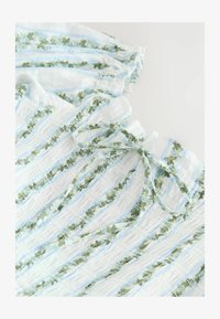 Sélectionné, white blue ditsy floral print