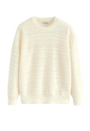 UNI À COL ROND - Pullover - blanc