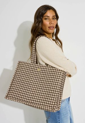 Grain de Malice, GRAND SAC CABAS EN TWEED - Bolso tote - marron