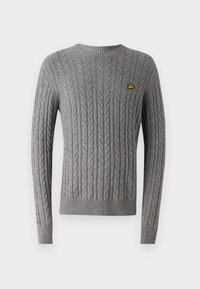CABLE CREW NECK  - Striktrøje - mid grey marl