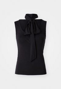 SOFT TOUCH SCARF TANK - Viršus - black
