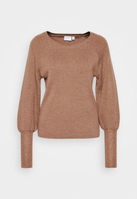 VILA Stickad tröja - brown