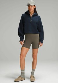 lululemon SCUBA OVERSIZED HALF-ZIP - Jersey con capucha - true navy