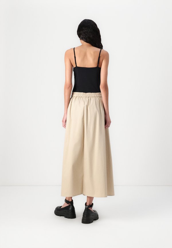ONLZORA LONG PLEAT SKIRT - A-line skirt - oxford tan4